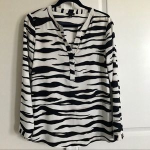 Ann Taylor Animal Print Blouse